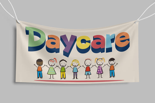 Sign School Daycare V1 125x60.5cm