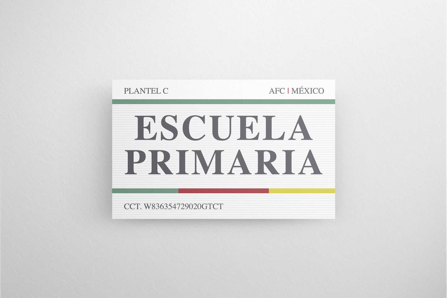 Signage School Escuela Primaria 160x100cm