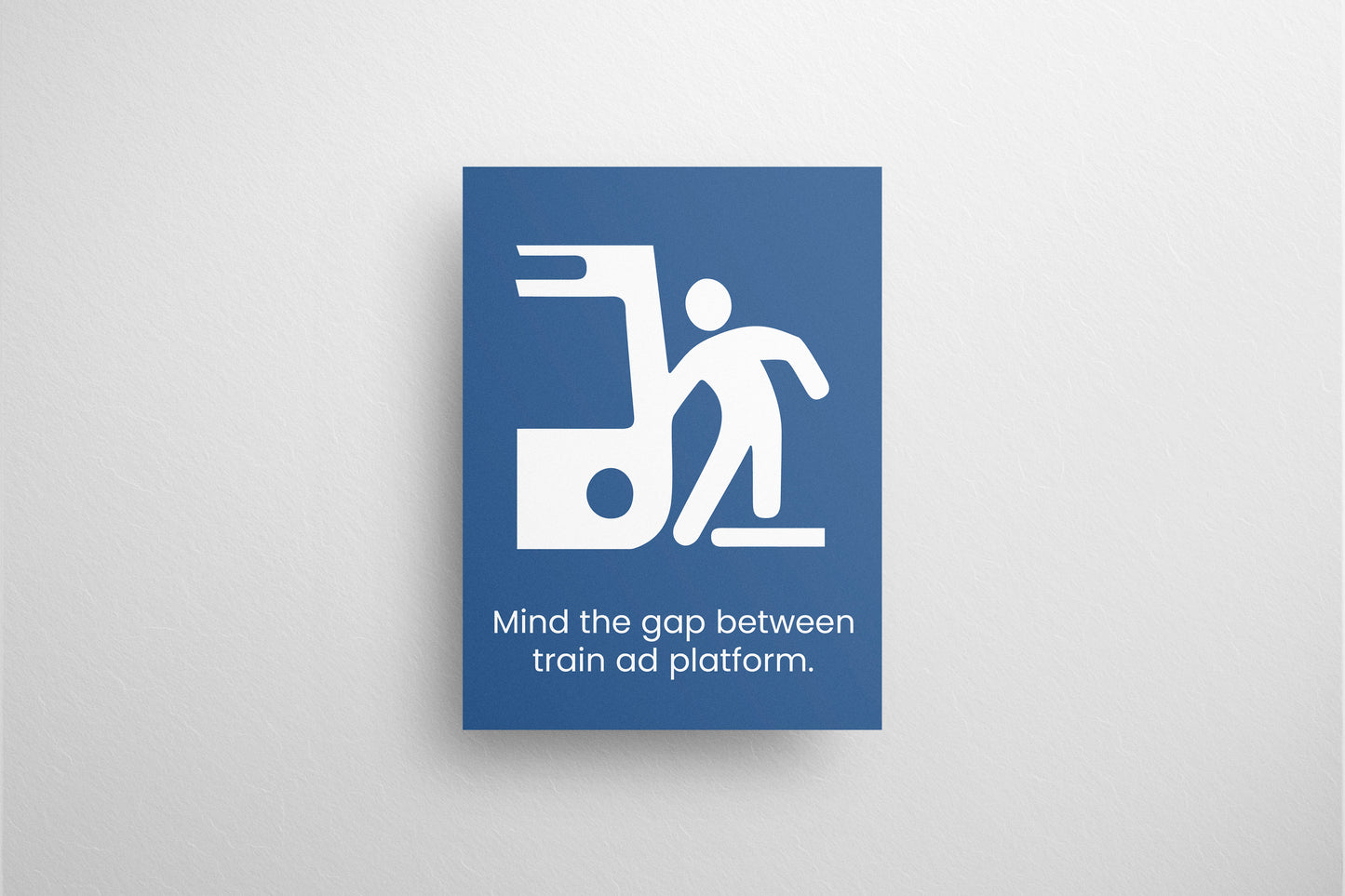 Sign Metro Gap Train 14.5x19.5cm