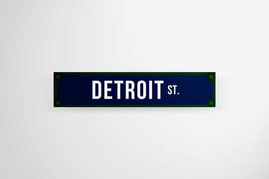 Sign Urban Detroit Street 90x19.5cm