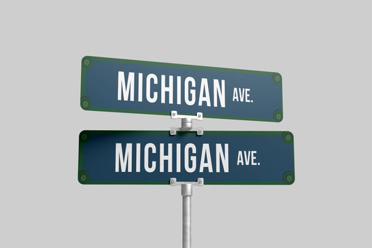 Sign Urban Michigan Avenue 90x19.5cm