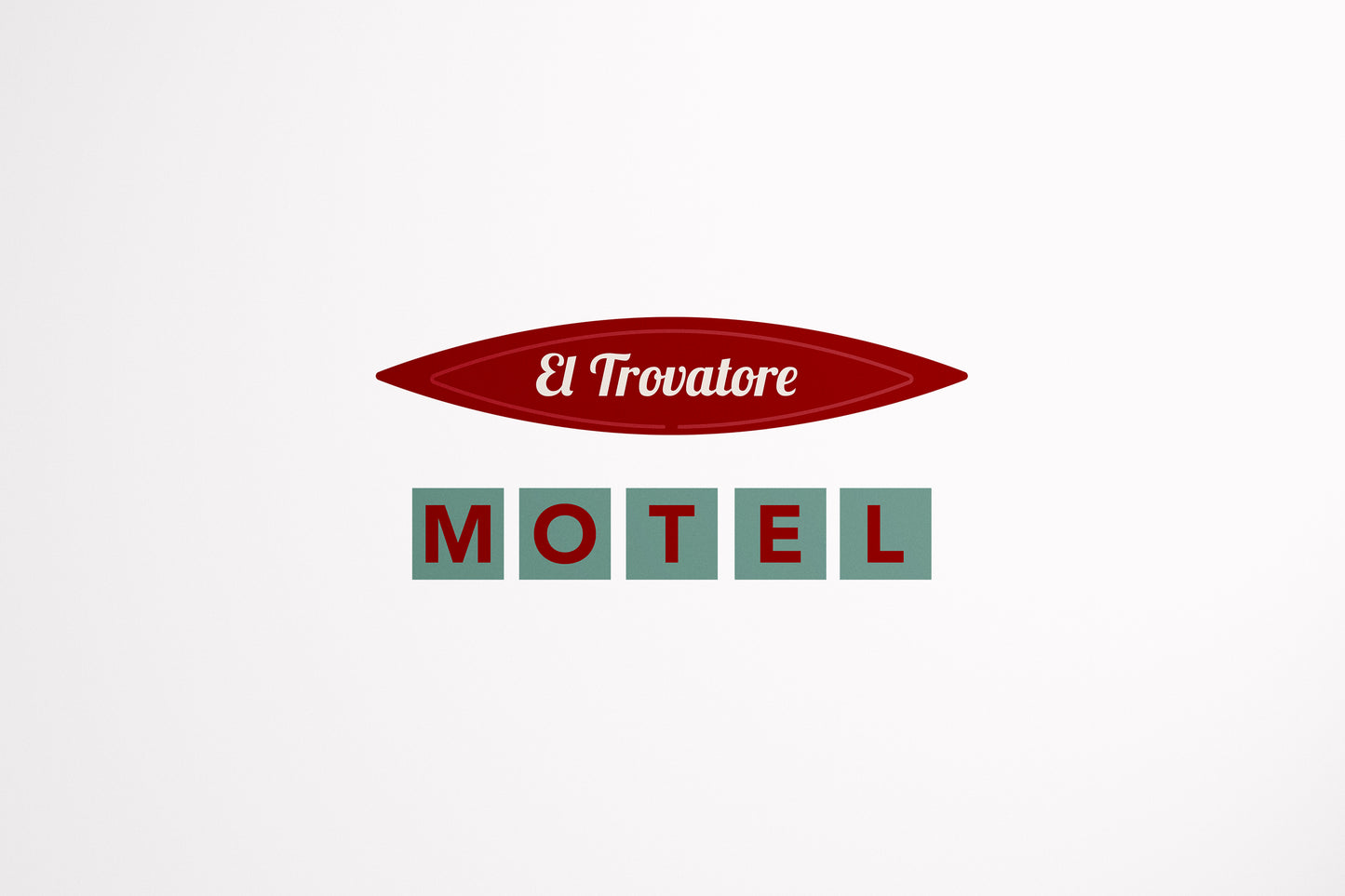 Print Hotel Signage Motel El Trovatore 282x192cm