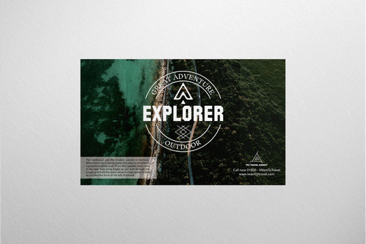 Sign Advertisement Adventure 243.9x150cm