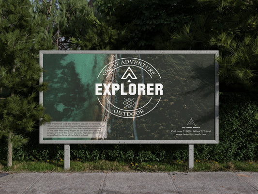 Sign Advertisement Adventure 243.9x150cm