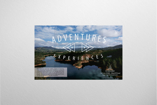 Sign Advertisement Adventures 243.9x150cm