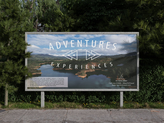Sign Advertisement Adventures 243.9x150cm