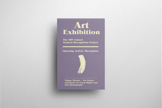 Urban Advertisement Art Exhibition Purple 100x170cm