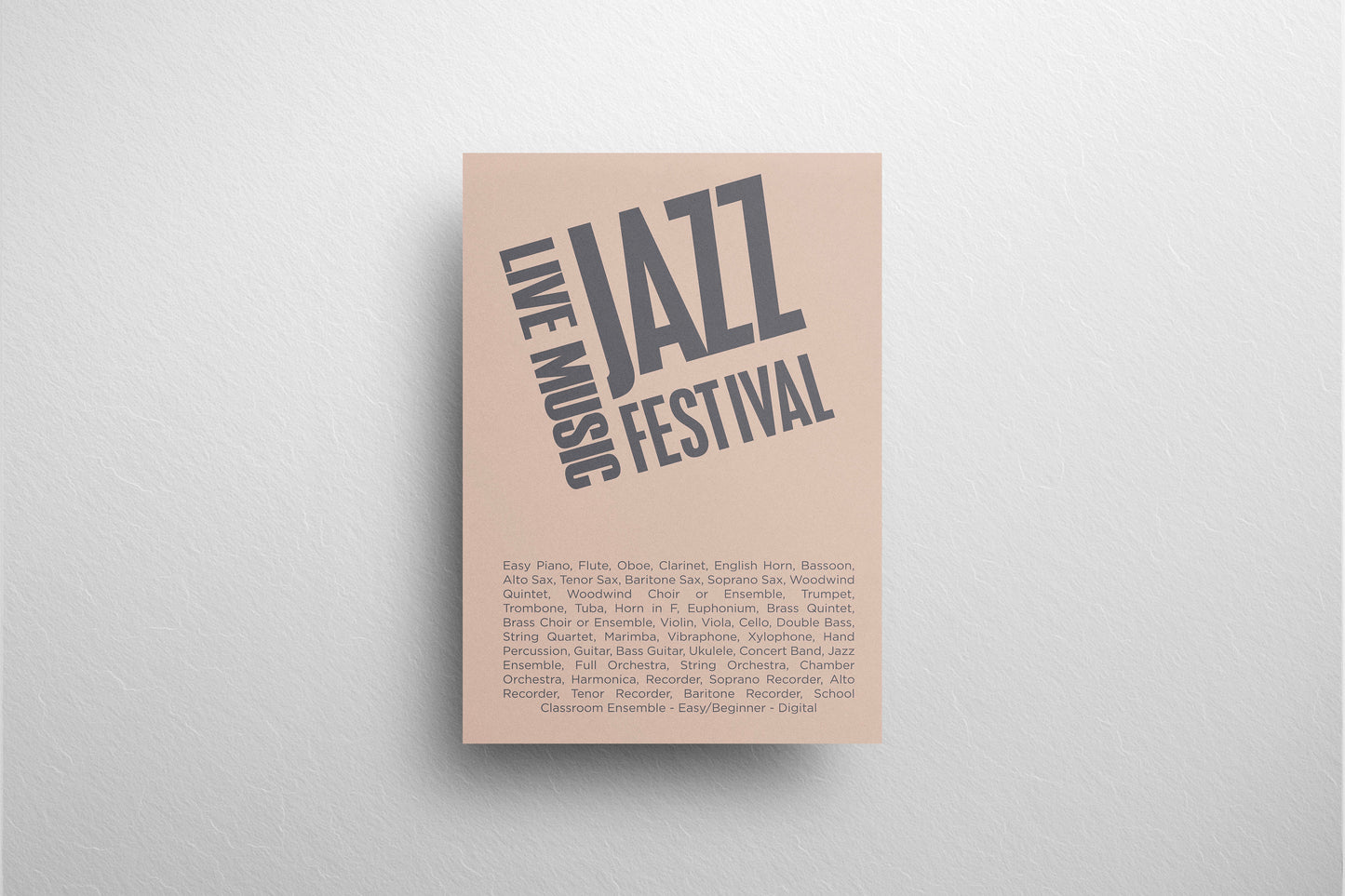 Sign Advertisement Jazz Festival 117x176cm