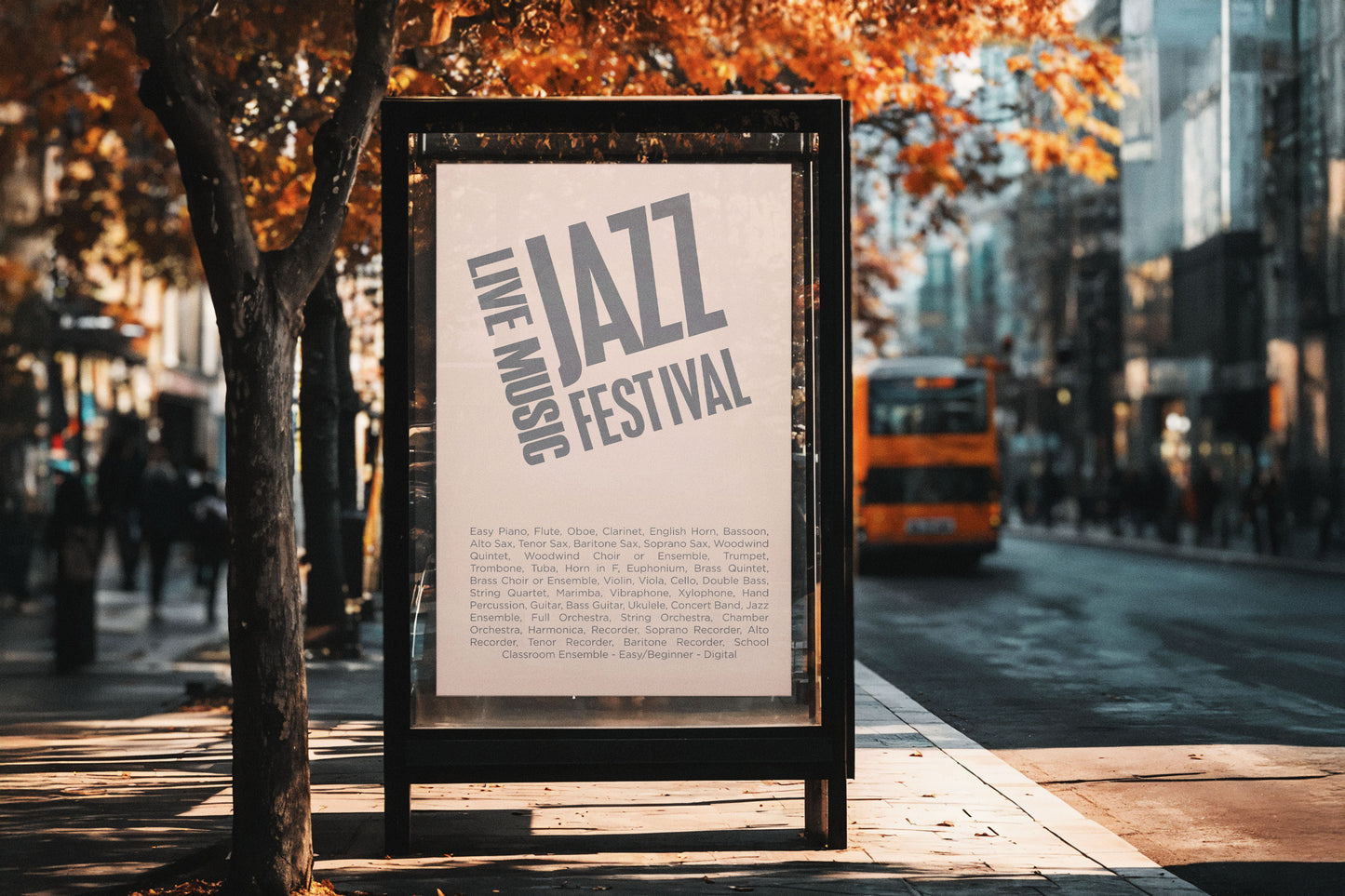 Sign Advertisement Jazz Festival 117x176cm