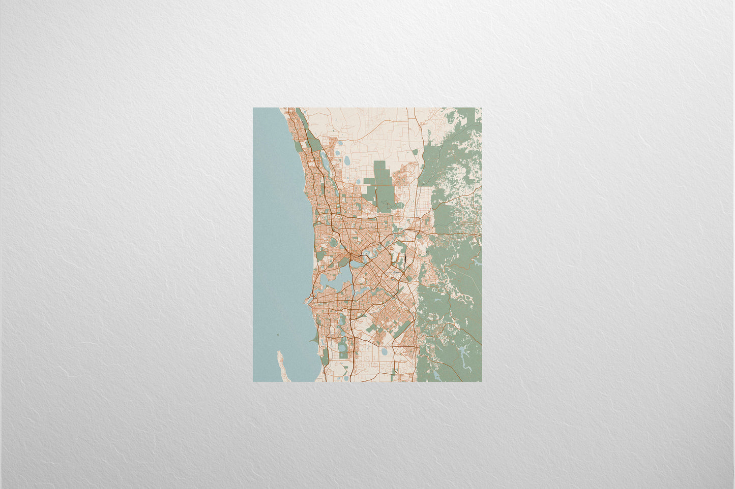Sign Metro City Map 50x60cm