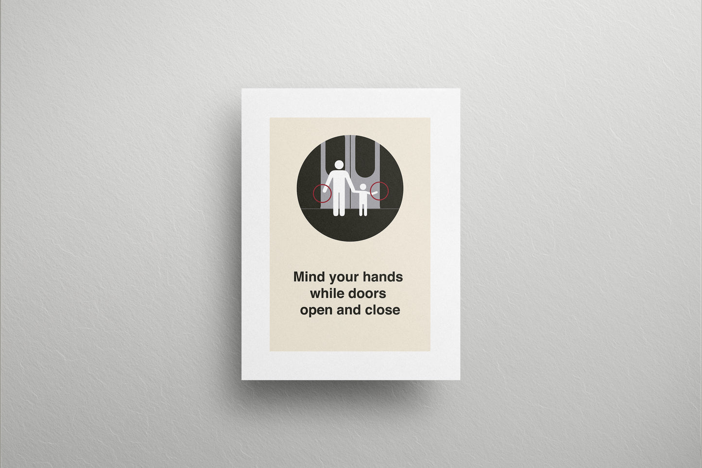 Sign Metro Mind Your Hands 60x80cm