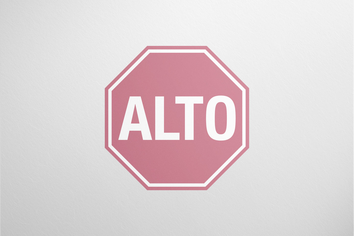 Urban Sign Alto Pink 14.9x14.9cm