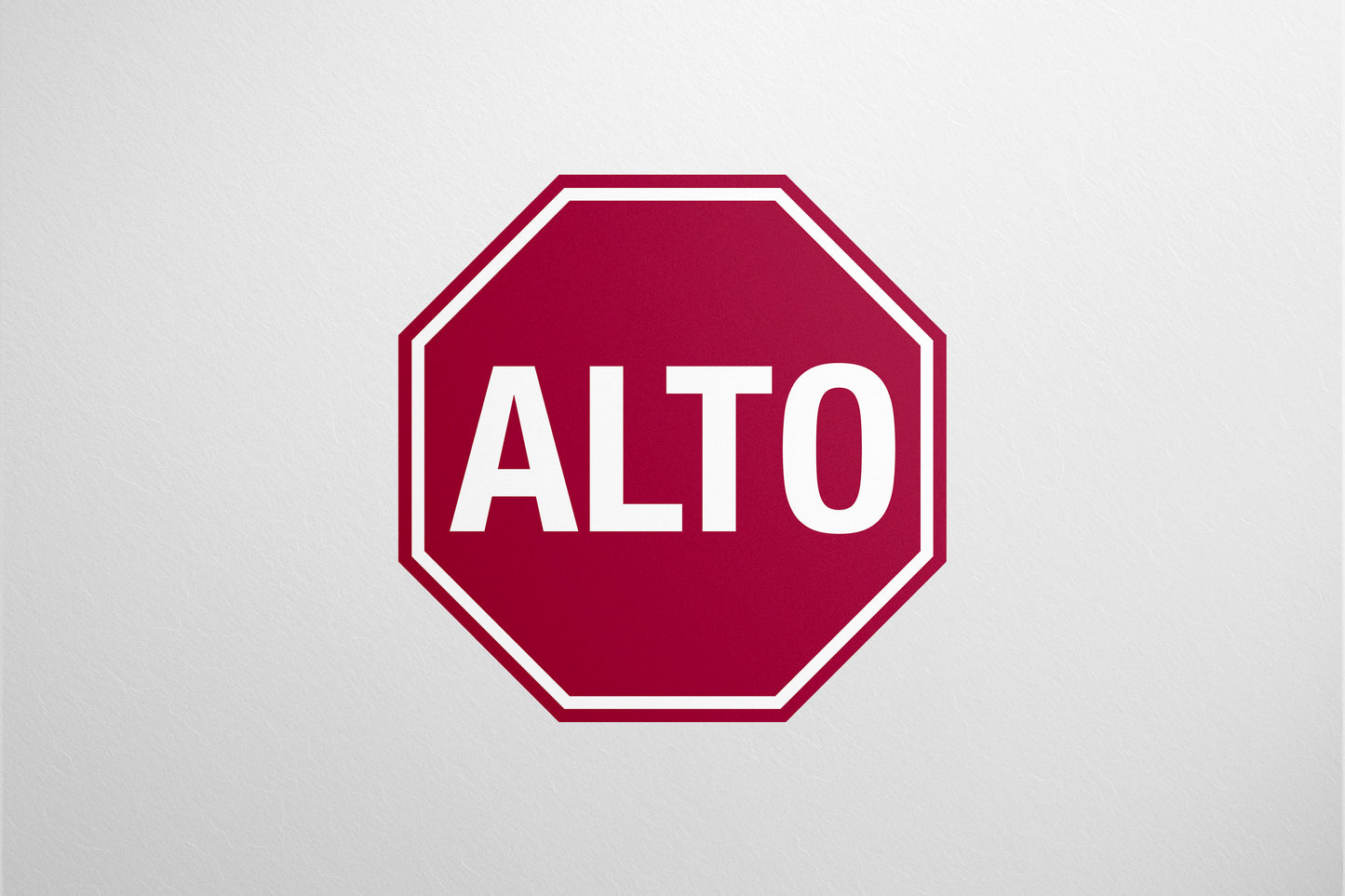 Urban Sign Alto Red 14.9x14.9cm