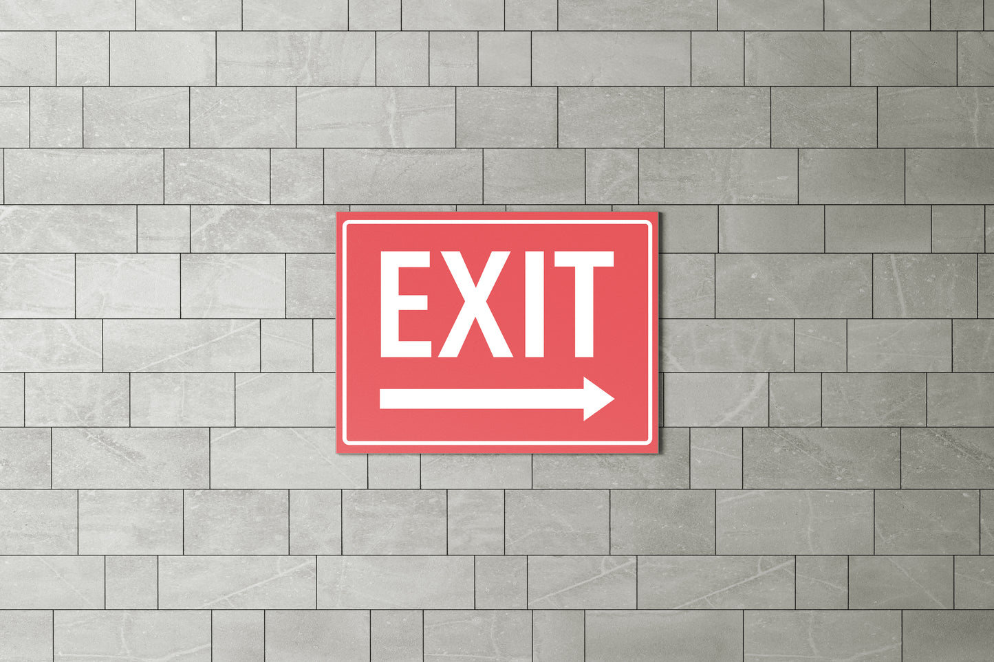 Sign Emergency Exit 27.9x21.5cm