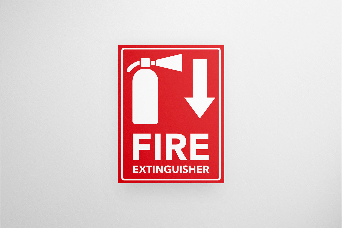 Sign Fire Extinguisher 21.5x27.9cm