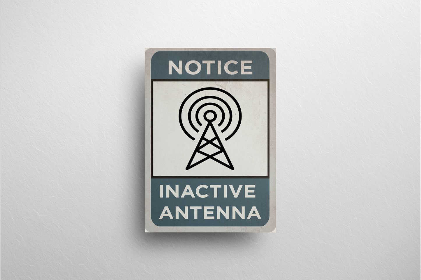Urban Sign Inactive Antenna Blue 27.9x43cm