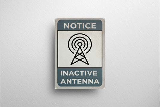 Urban Sign Inactive Antenna Blue 27.9x43cm