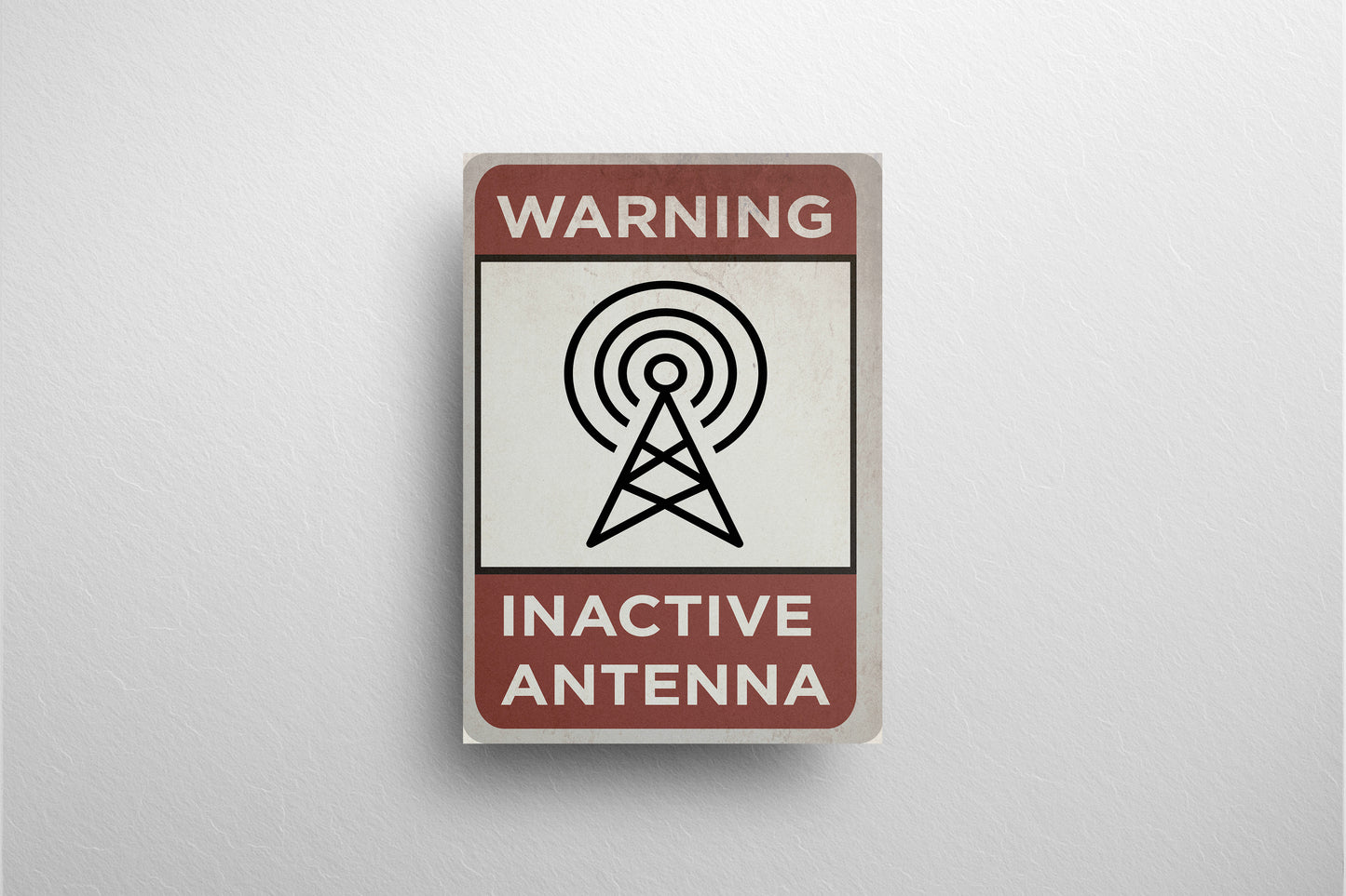 Urban Sign Inactive Antenna Red 27.9x43cm