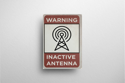 Urban Sign Inactive Antenna Red 27.9x43cm