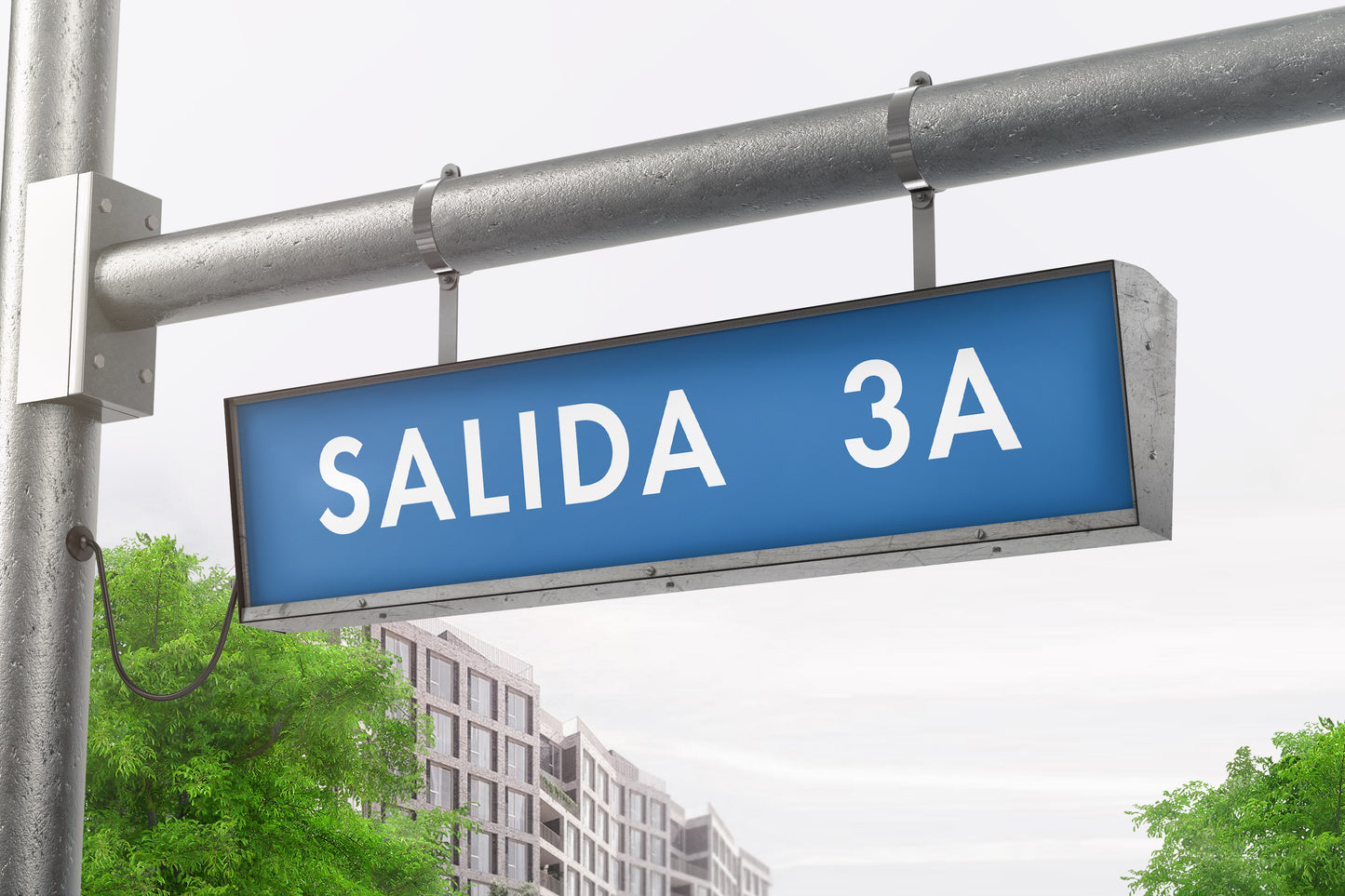 Sign Urban Moving Salida 3A Blue 38x7.9cm