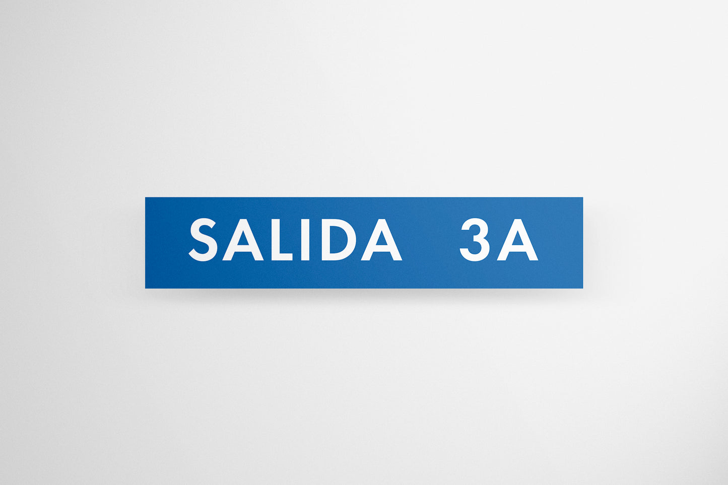 Sign Urban Moving Salida 3A Blue 38x7.9cm