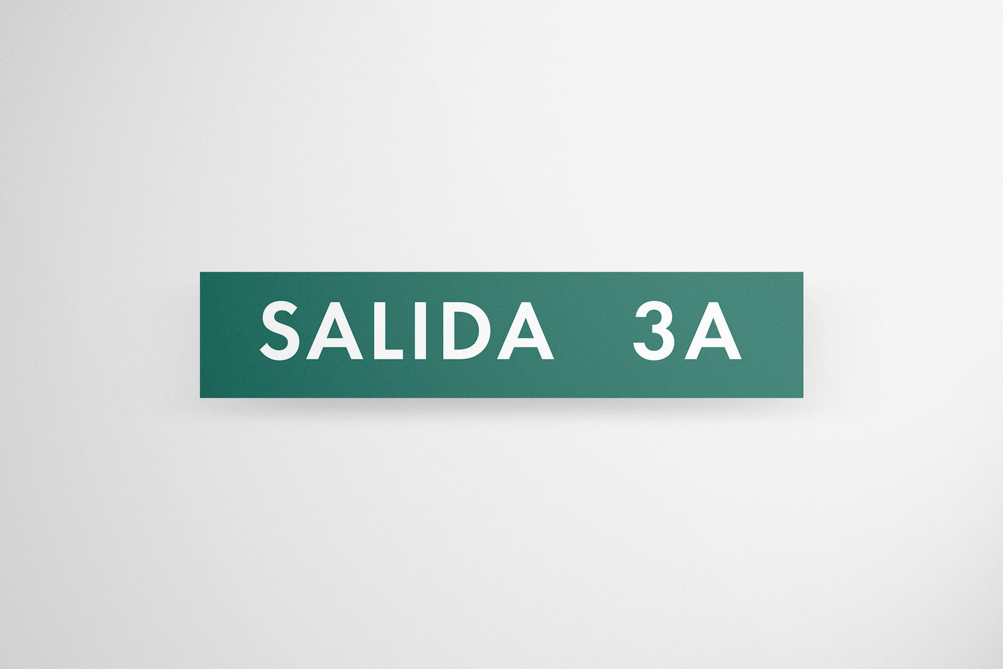 Sign Urban Moving Salida 3A Green 38x7.9cm