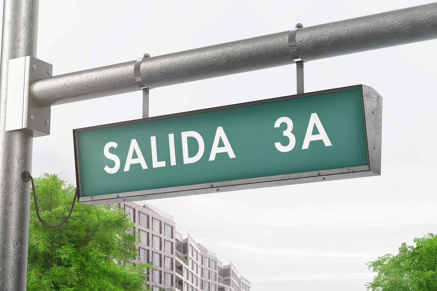 Sign Urban Moving Salida 3A Green 38x7.9cm