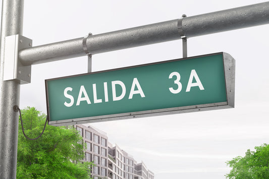 Sign Urban Moving Salida 3A Green 38x7.9cm