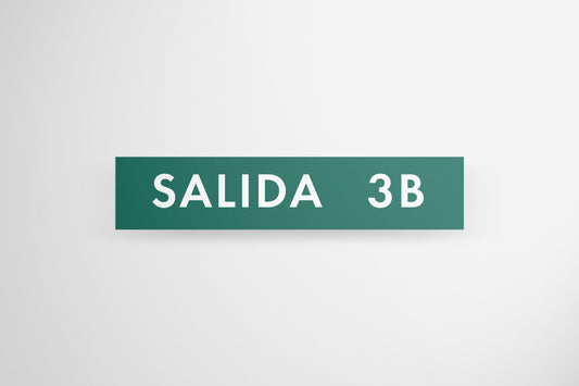 Sign Urban Moving Salida 3B Green 38x7.9cm
