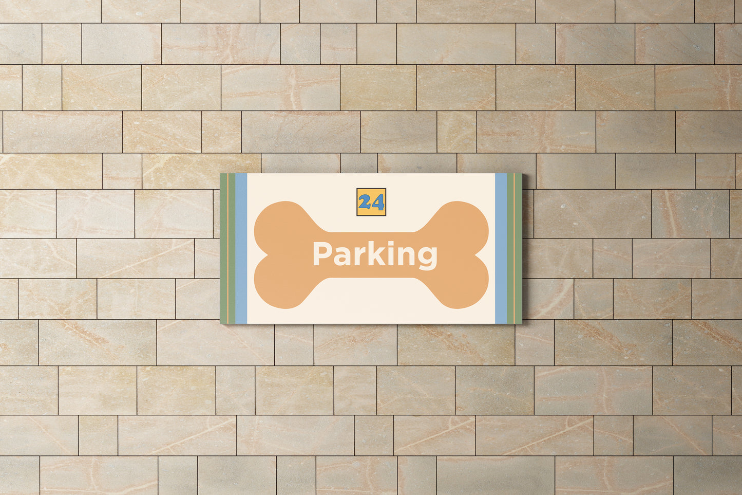 Urban Sign Parking Dog 40x20cm