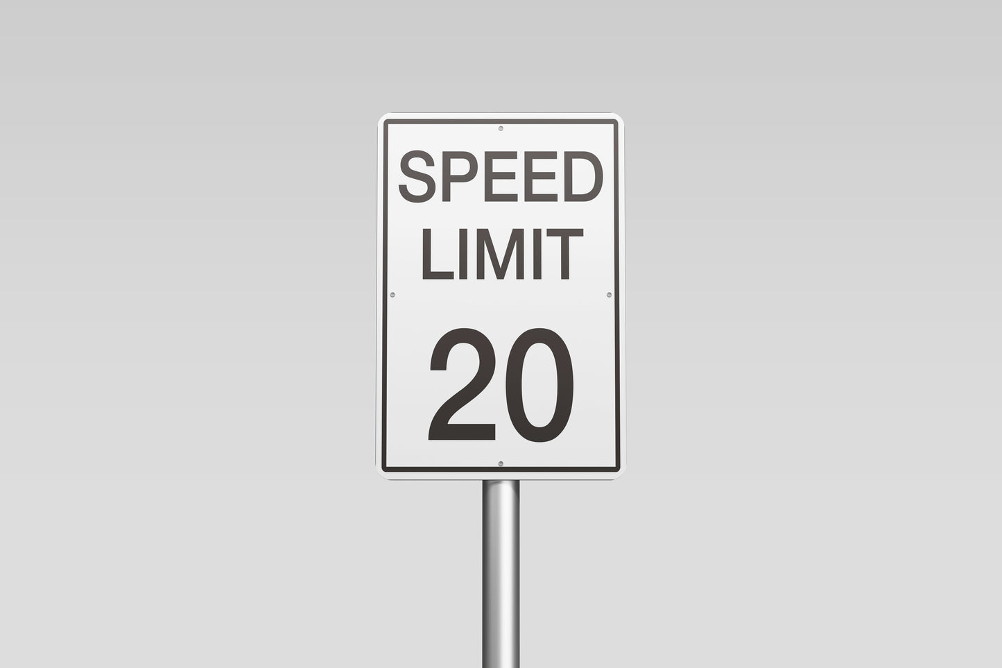 Urban Sign Speed Limit 47x62cm