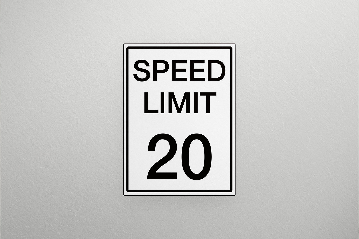 Urban Sign Speed Limit 47x62cm
