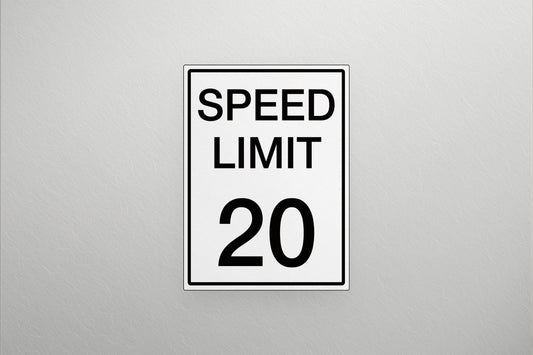 Urban Sign Speed Limit 47x62cm