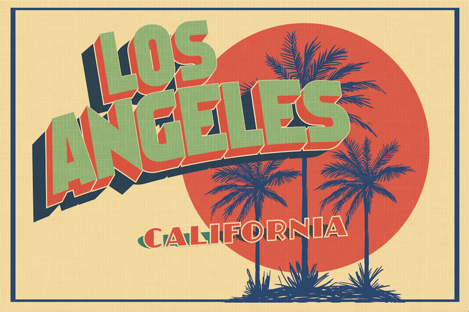 Print Los Angeles 15x10cm