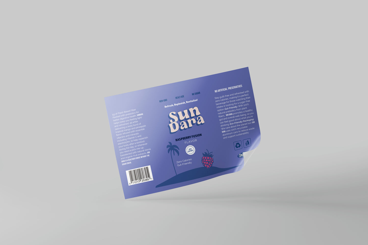 Packaging Beverage Shell Soda Purple 23.1x13.5cm