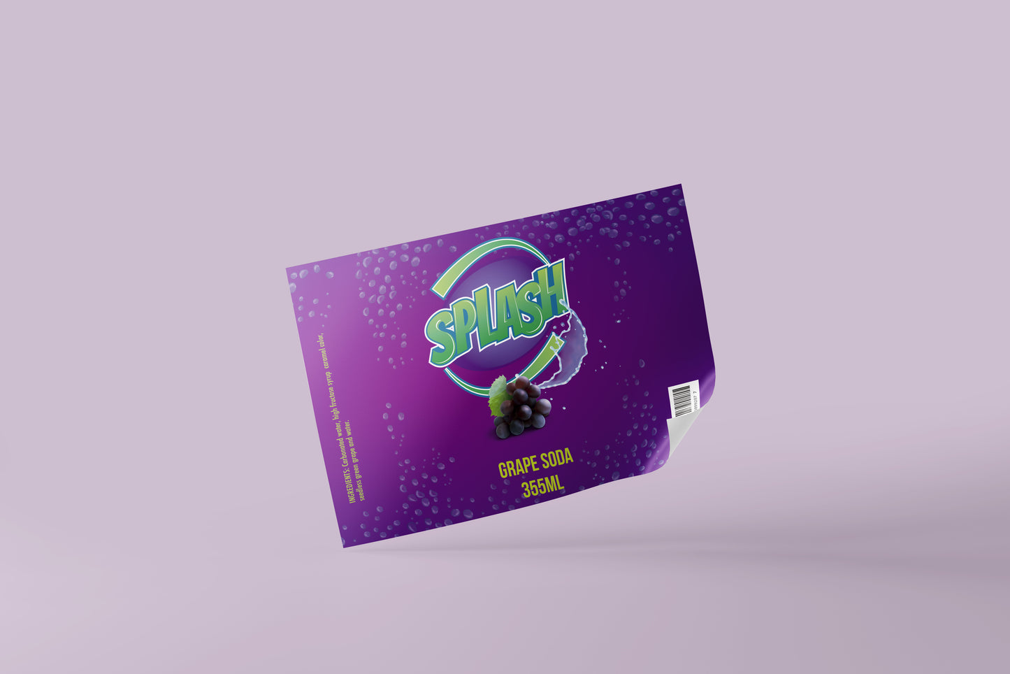 Packaging Beverage Soda Grape 19x10cm