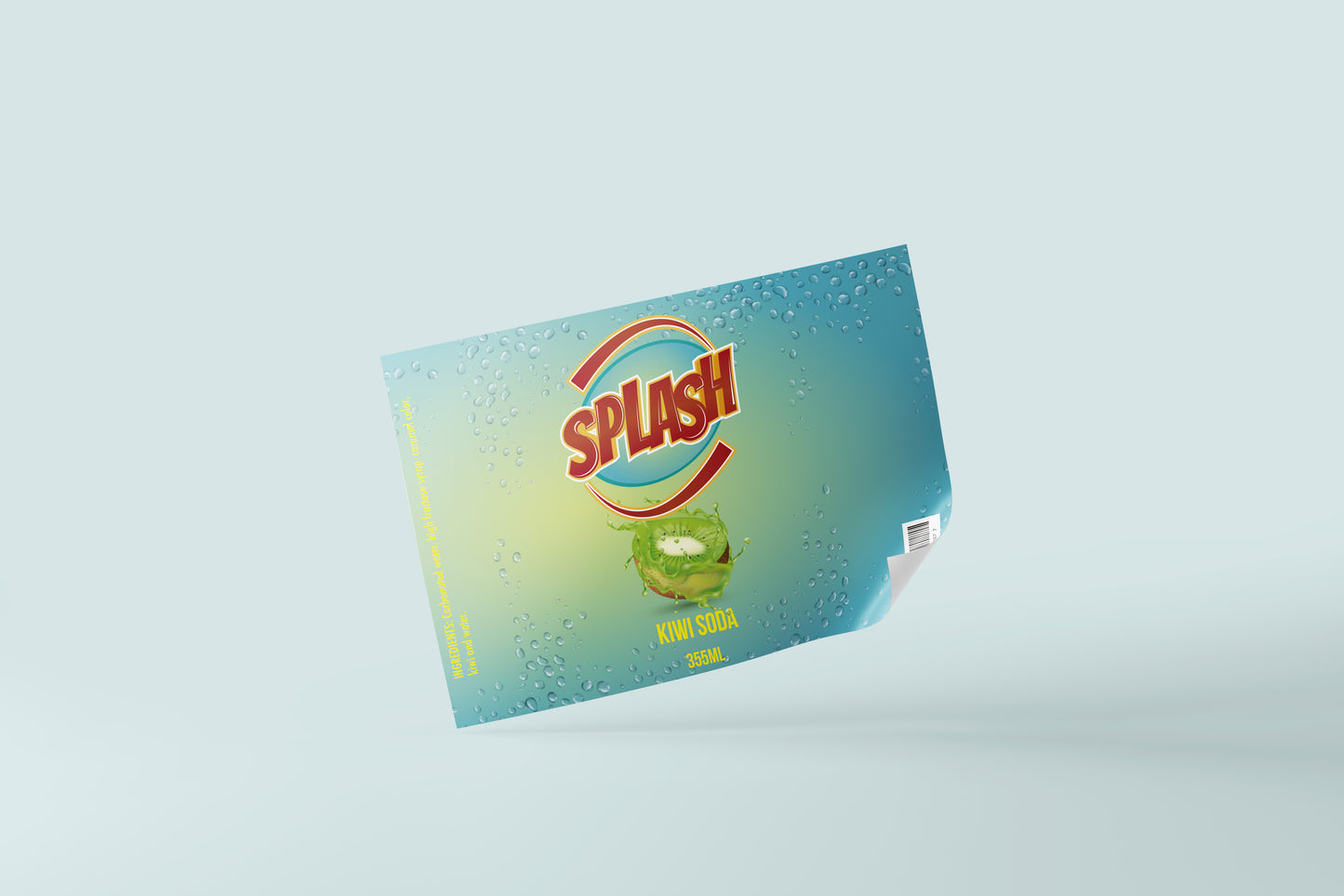 Packaging Beverage Soda Kiwi 19x10cm