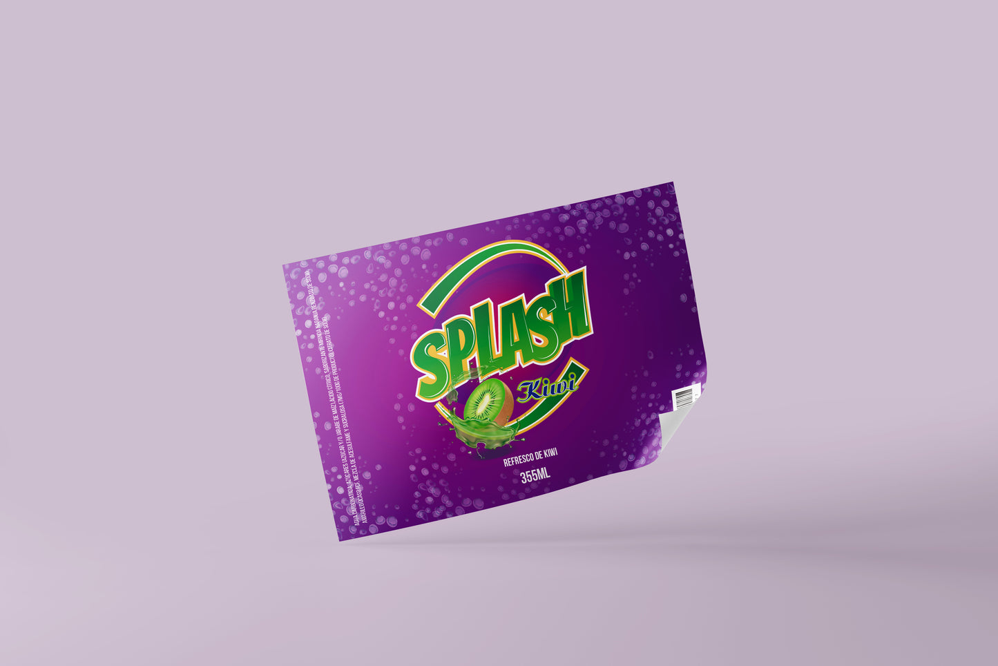 Packaging Beverage Soda Splash Kiwi 62.5x41.6cm