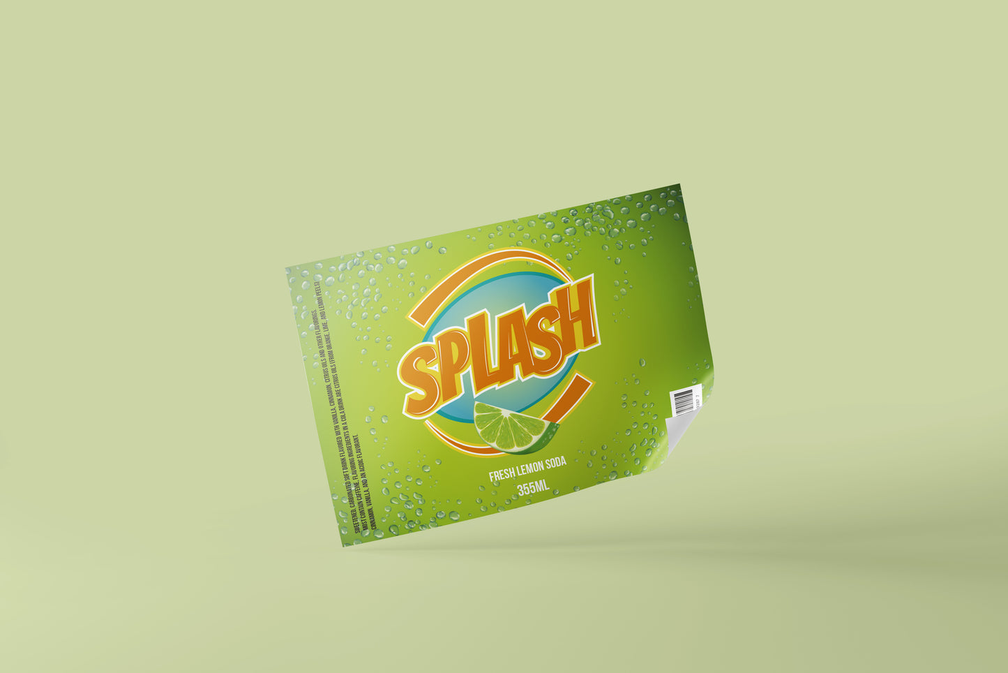 Packaging Beverage Soda Splash Orange 15x10cm