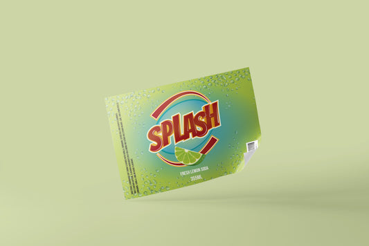 Packaging Beverage Soda Splash Red 15x10cm