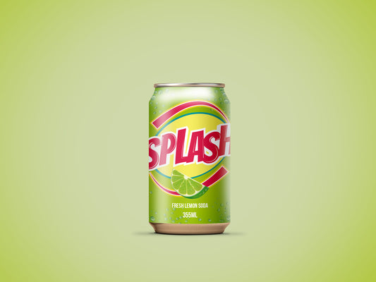 Packaging Beverage Soda Splash Red V2 15x10cm