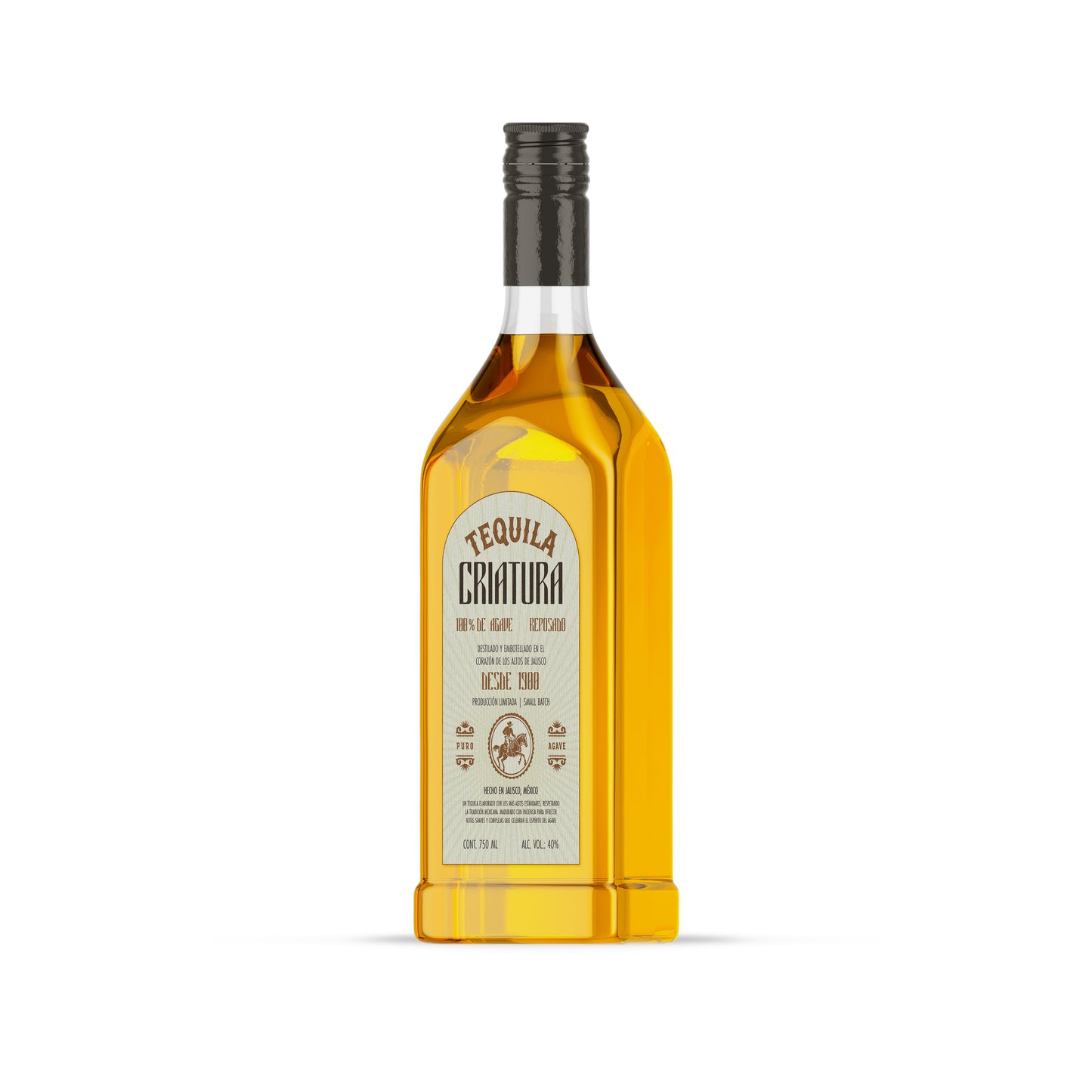 Packaging Beverage Tequila Criatura 18.4x35cm