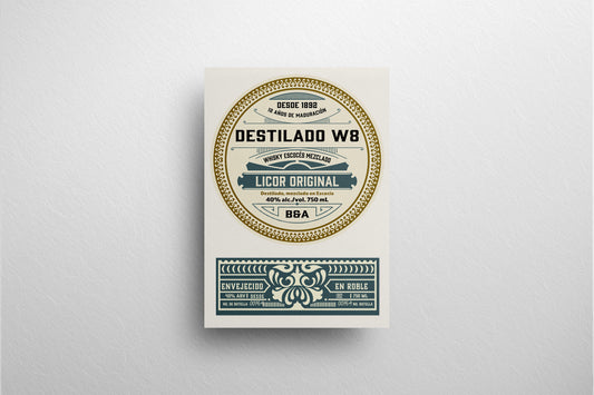 Packaging Beverage Whisky Destilado W8 24.5x35cm