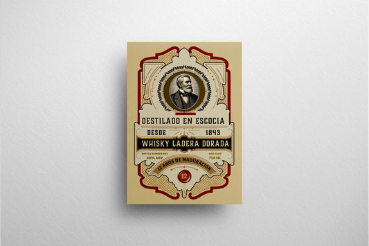 Packaging Beverage Whisky Ladera Dorada 24x35cm