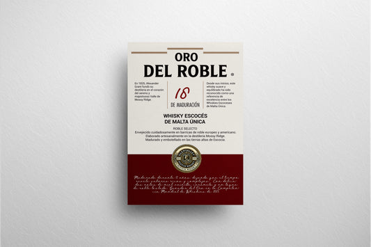 Packaging Beverage Whisky Oro Del Roble 24x35cm