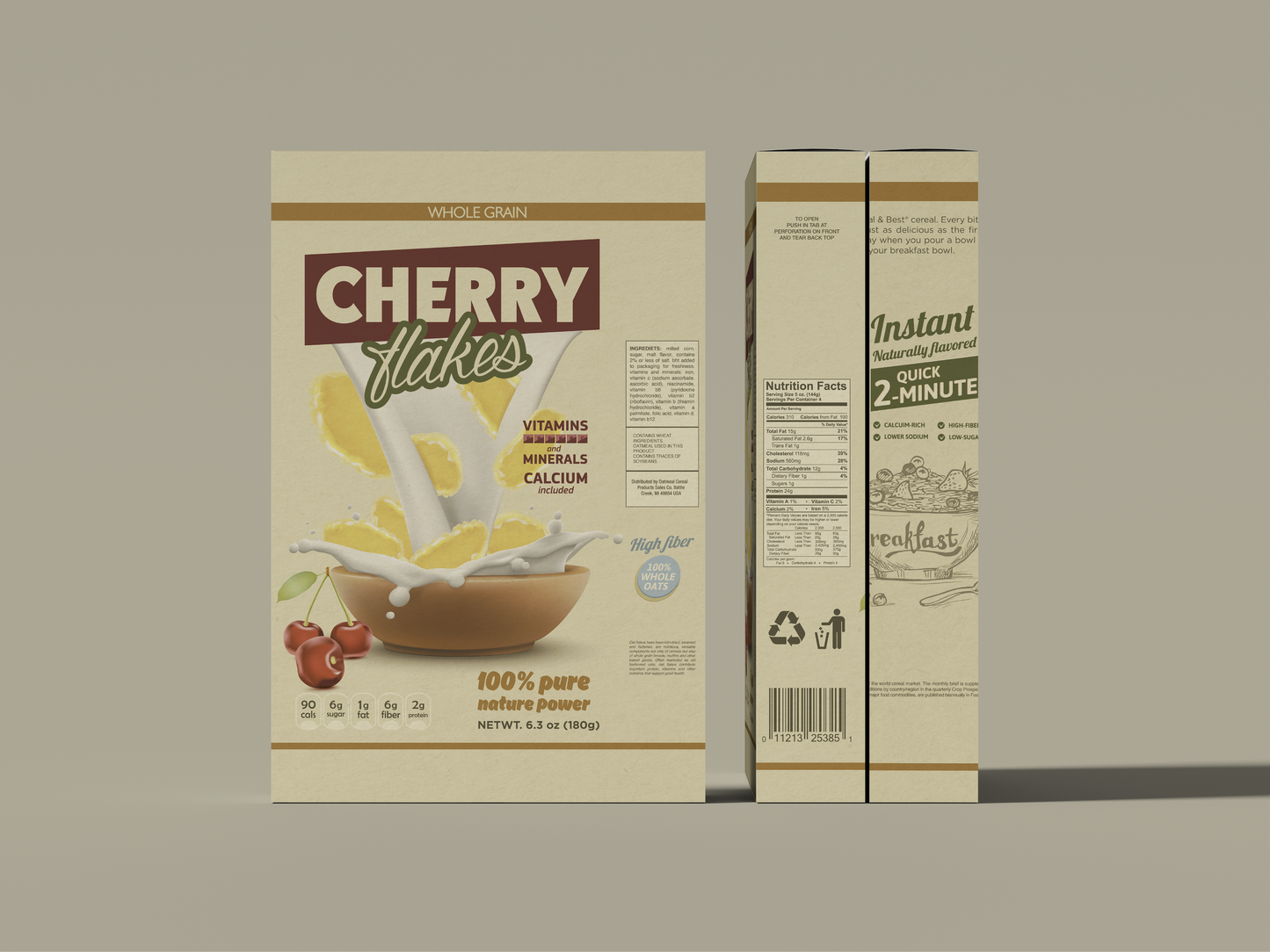 Packaging Food Cereal Cherry Flakes 72x60.7cm