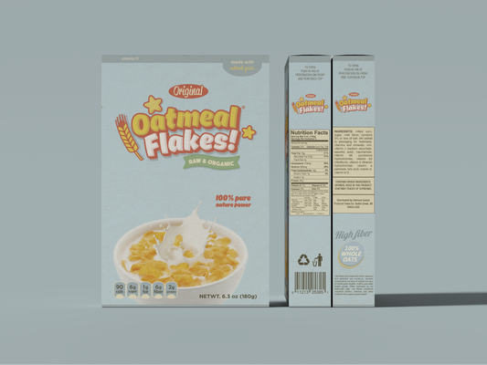 Packaging Food Cereal Oatmeal Flakes 46.8x25cm