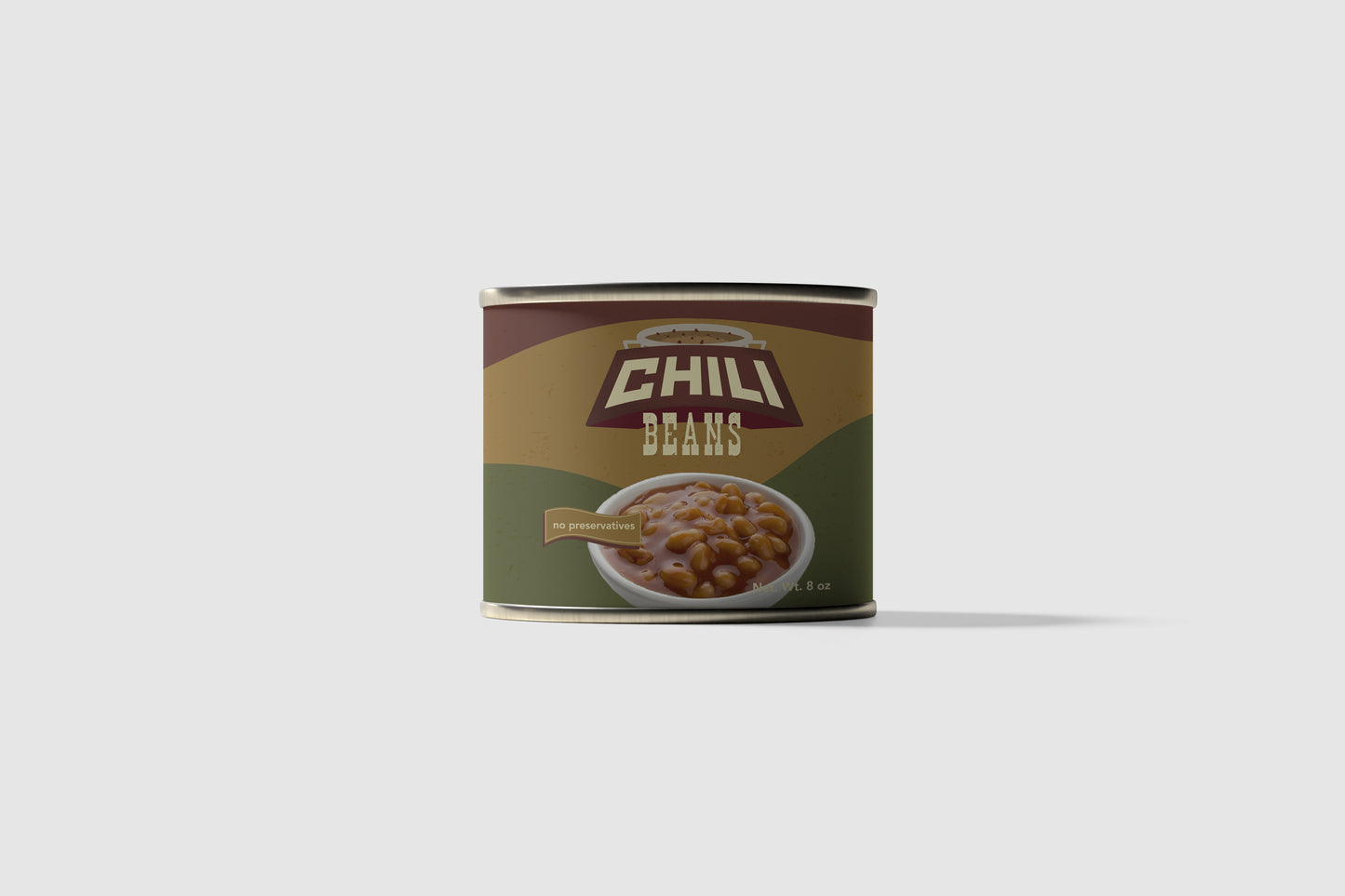 Packaging Food Chili Beans Can 27.9x10.6cm