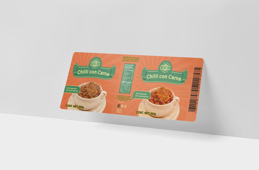 Packaging Food Chili Con Carne 28x10.3cm