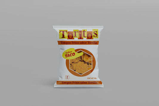Packaging Food Chips Toritos 31.7x20.3cm